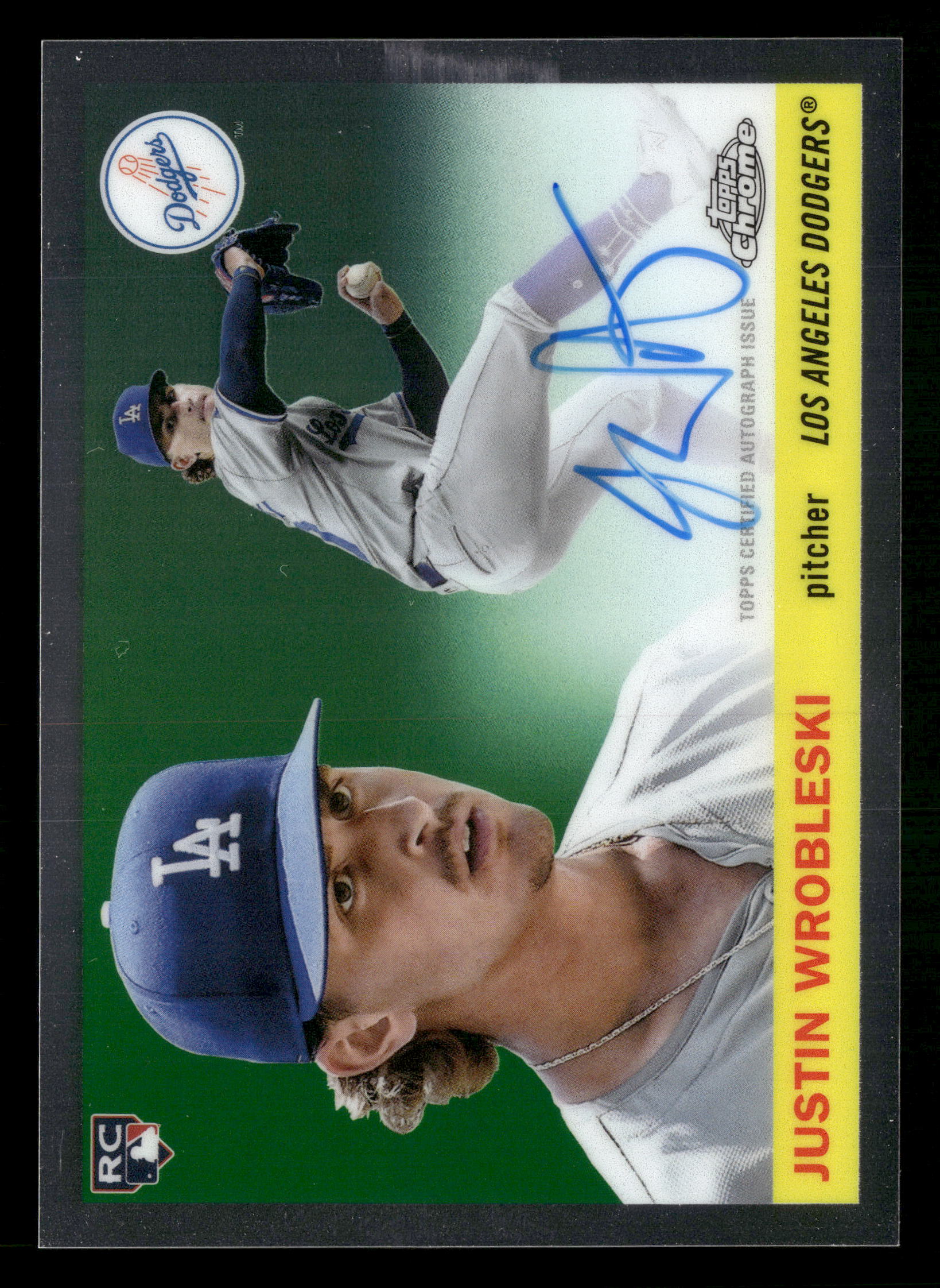2025 Topps Chrome Platinum #CPA-JWR Justin Wrobleski Chrome Platinum Autographs