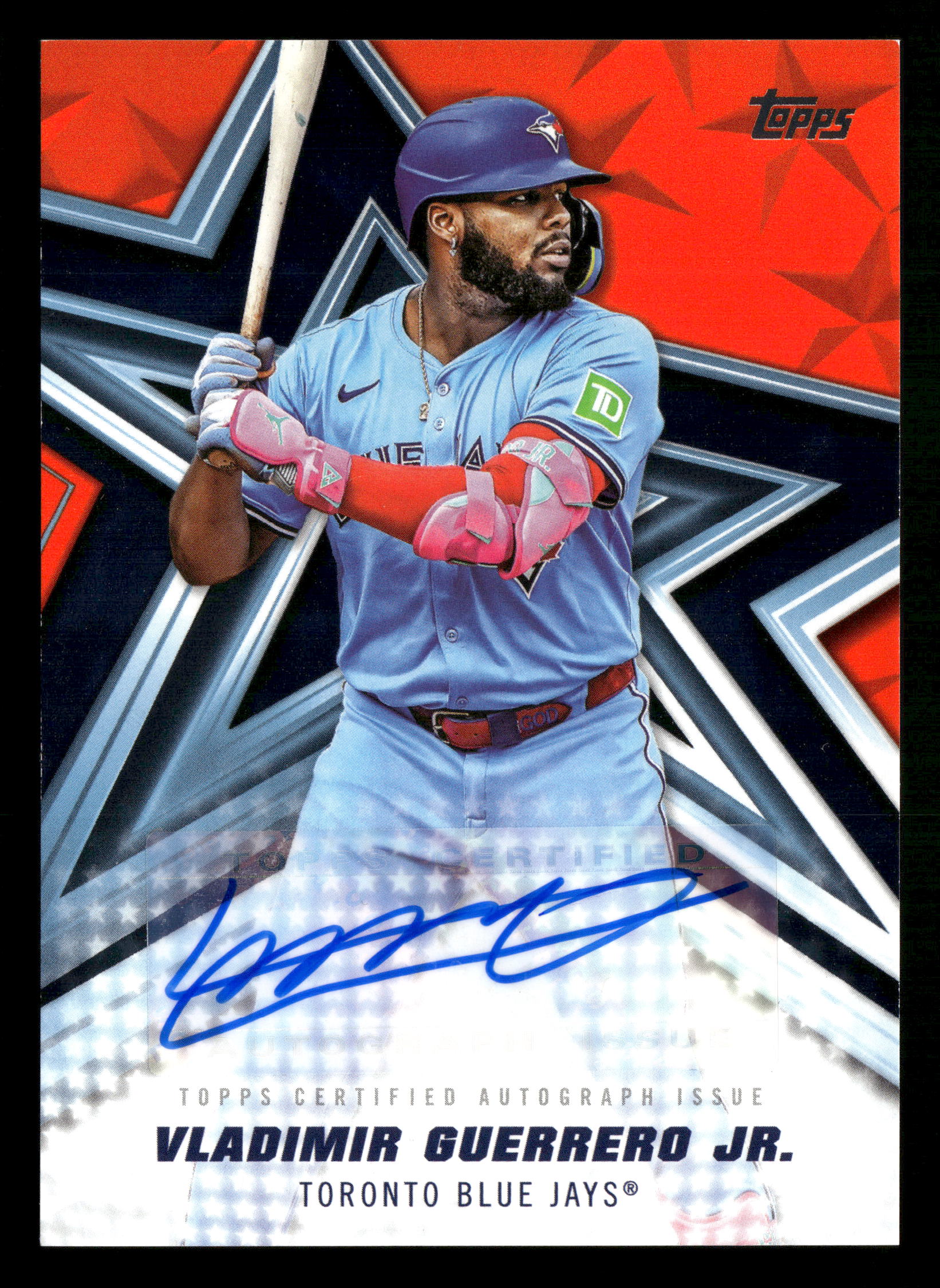 2026 Topps #BSA-VG Vladimir Guerrero Jr. Baseball Stars Autographs Orange #/25