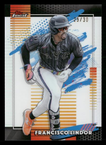 2026 Finest #159 Francisco Lindor White Refractors #/30