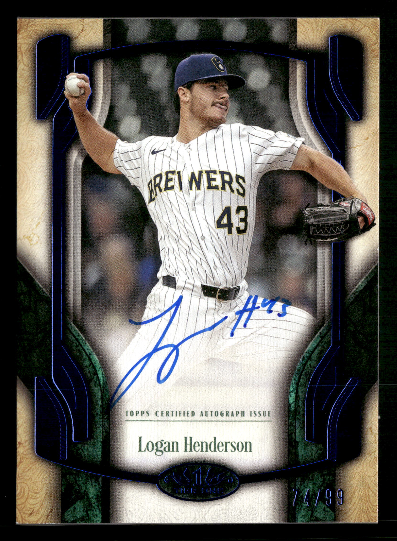 2026 Tier One #BOA-LH Logan Henderson Break Out Autographs Blue #/99