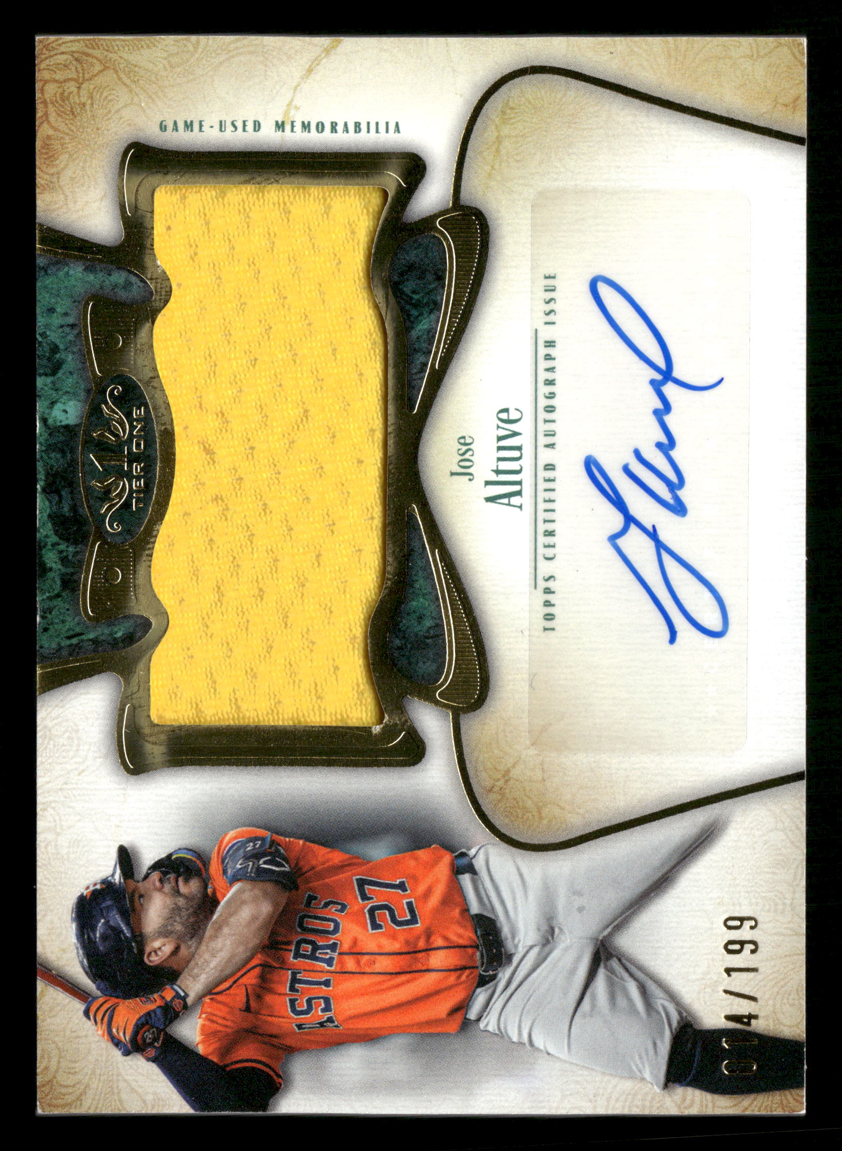2026 Tier One #AT1JR-JA Jose Altuve AutoJumbo Relics #/199