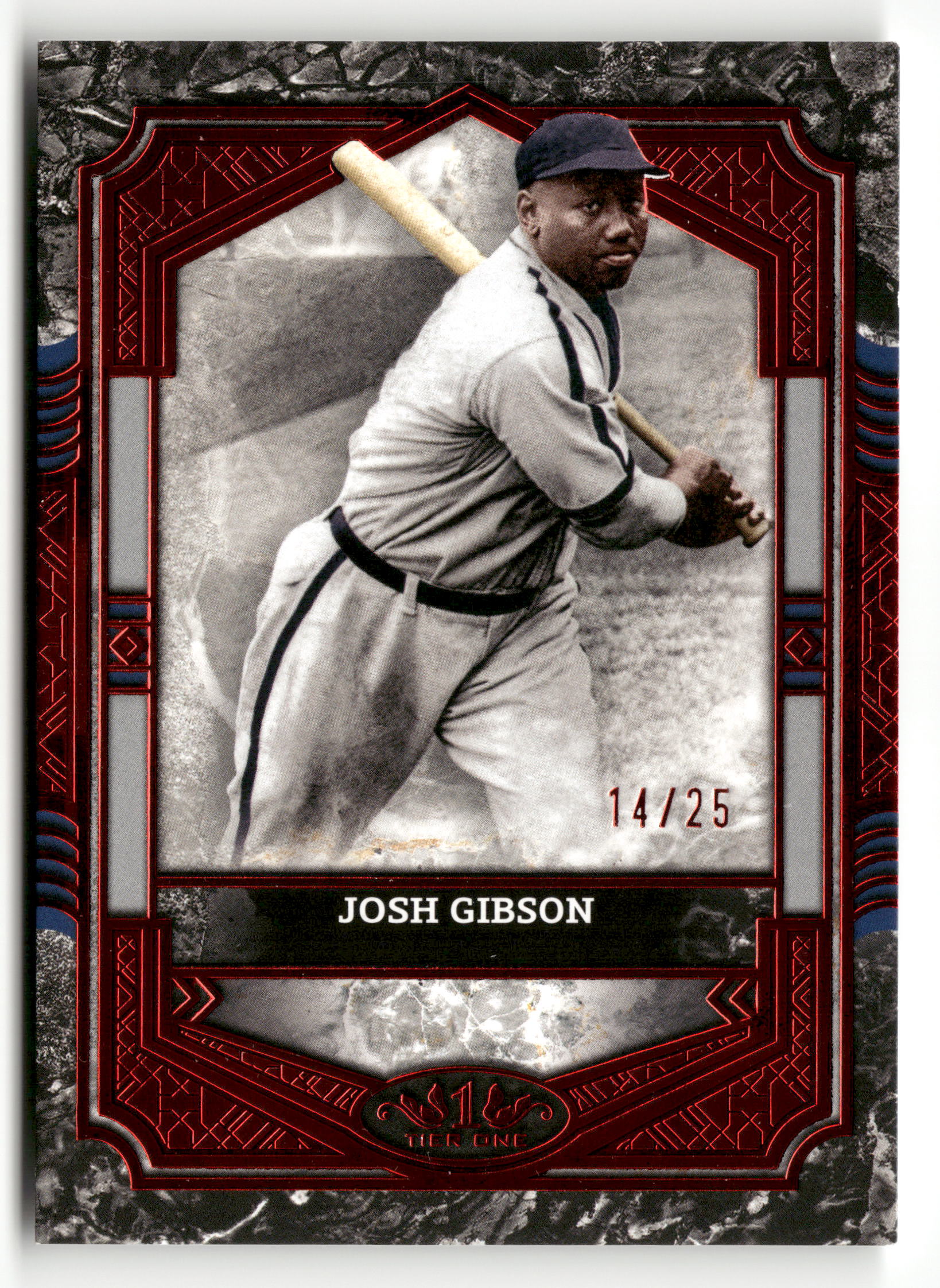 2025 Topps Tier One #19 Josh Gibson Red Foil #/25