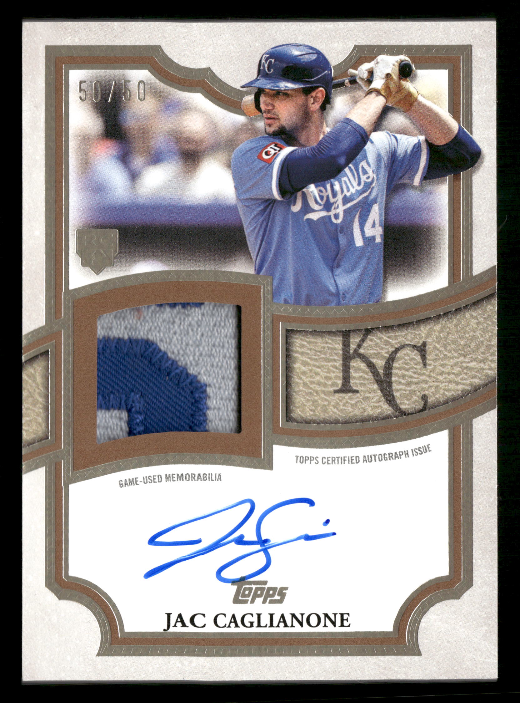 2026 Flagship #TFAP2-JCA Jac Caglianone Autograph Patch (Series Two) #/50