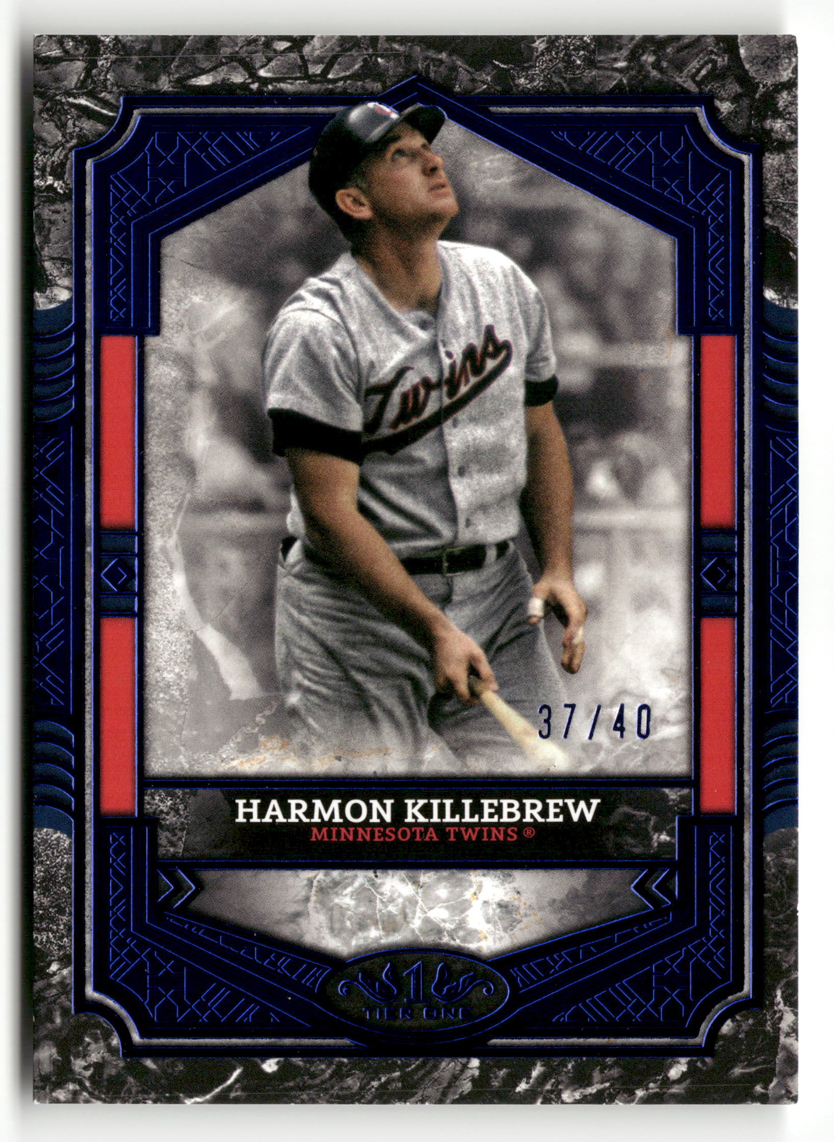 2025 Topps Tier One #3 Harmon Killebrew Blue Foil #/40