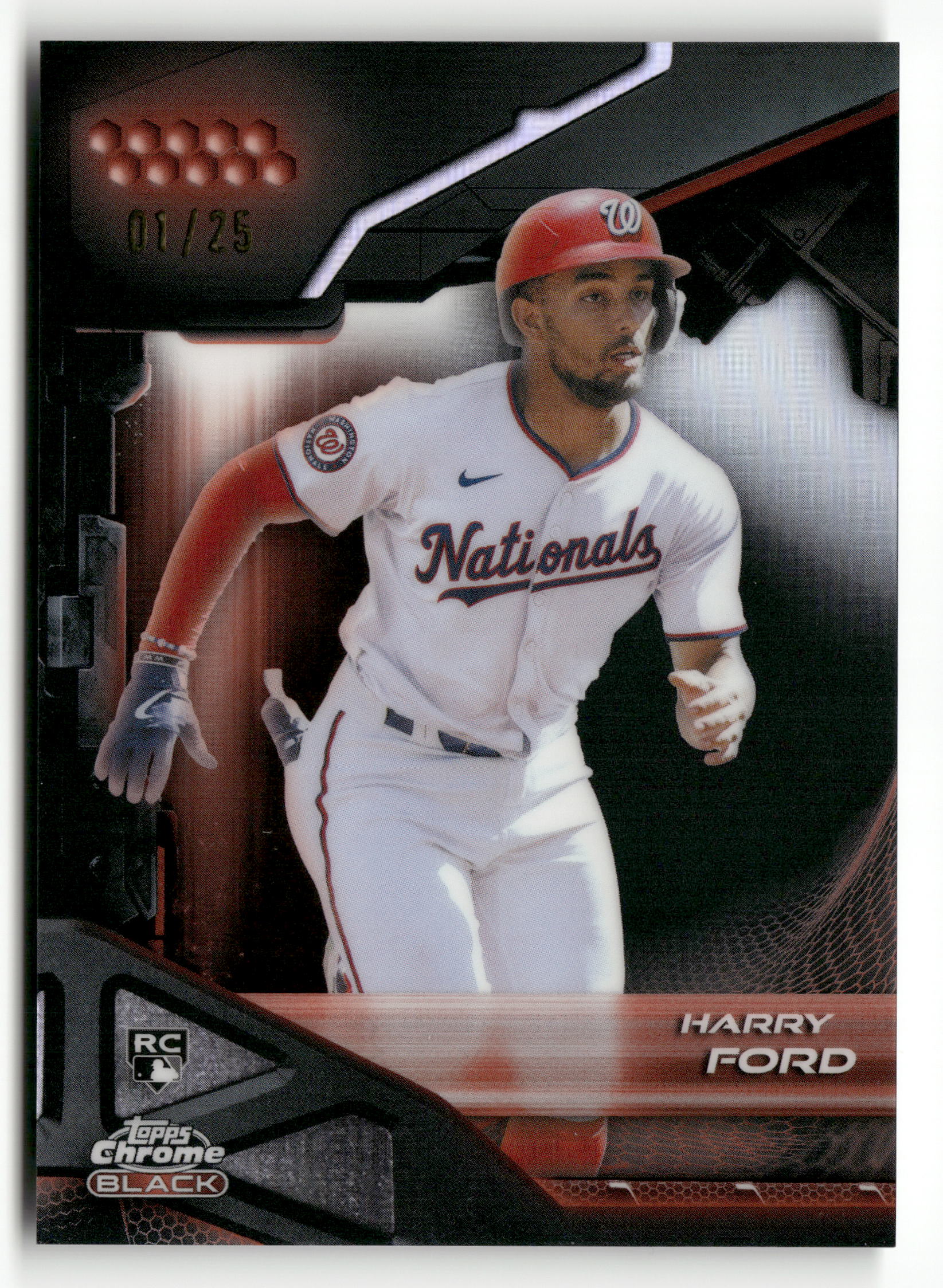 2026 Topps Chrome Black #79 Harry Ford Orange Refractors #/25