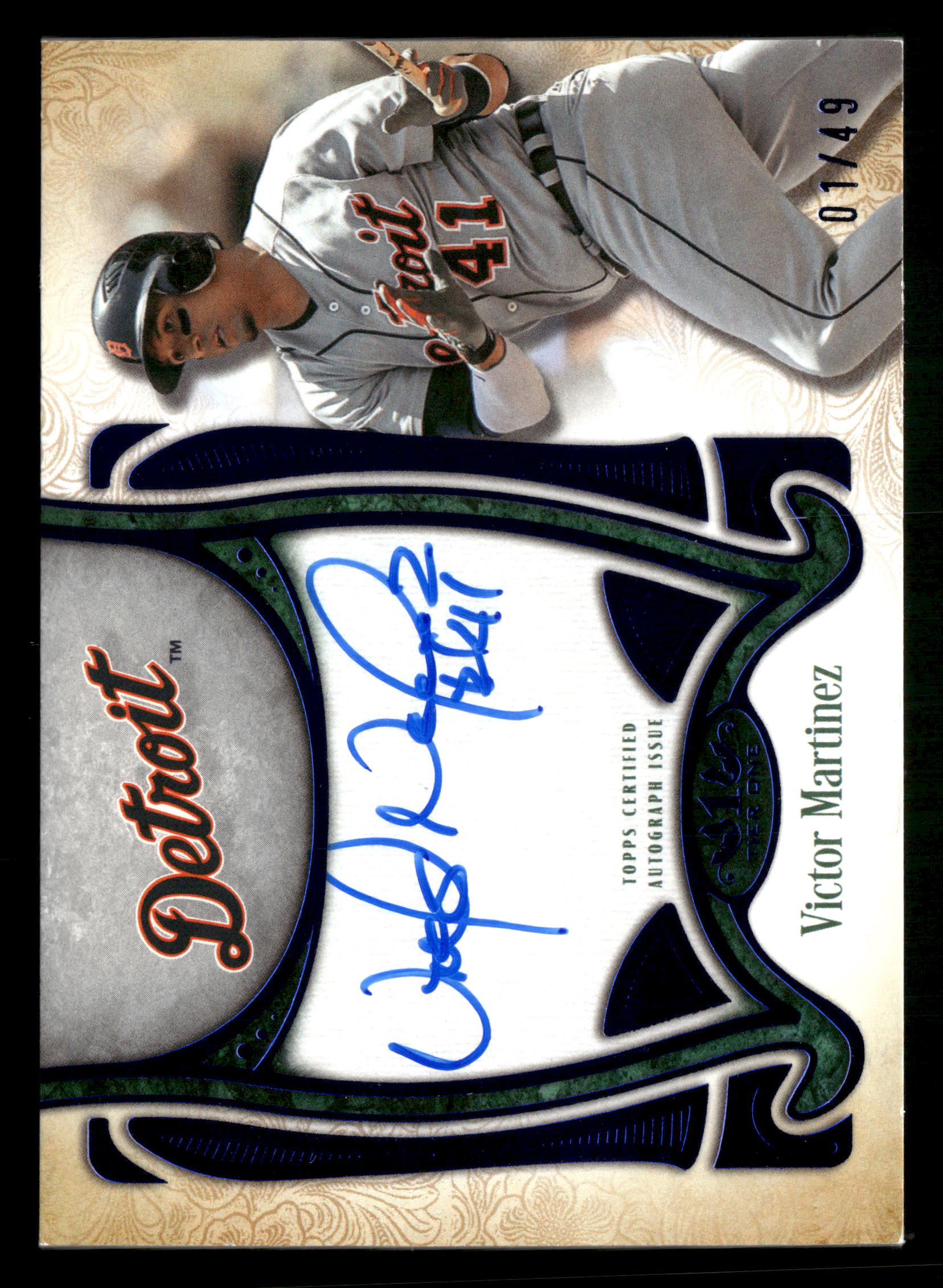 2026 Topps Tier One #TSS-VM Victor Martinez Top Shelf Signatures #/49