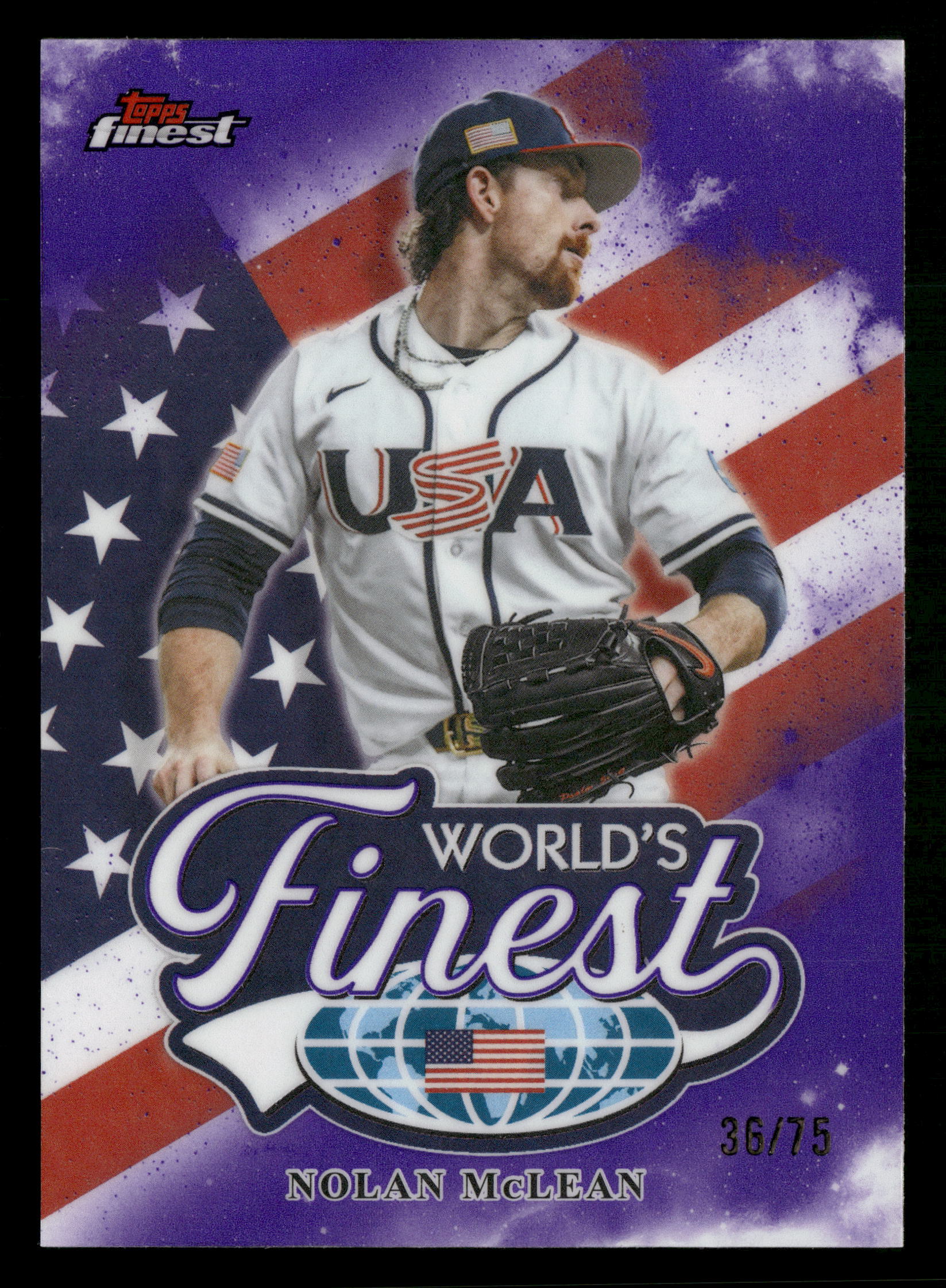 2026 Finest #WF-12 Nolan McLean World's Finest Purple Refractors #/75