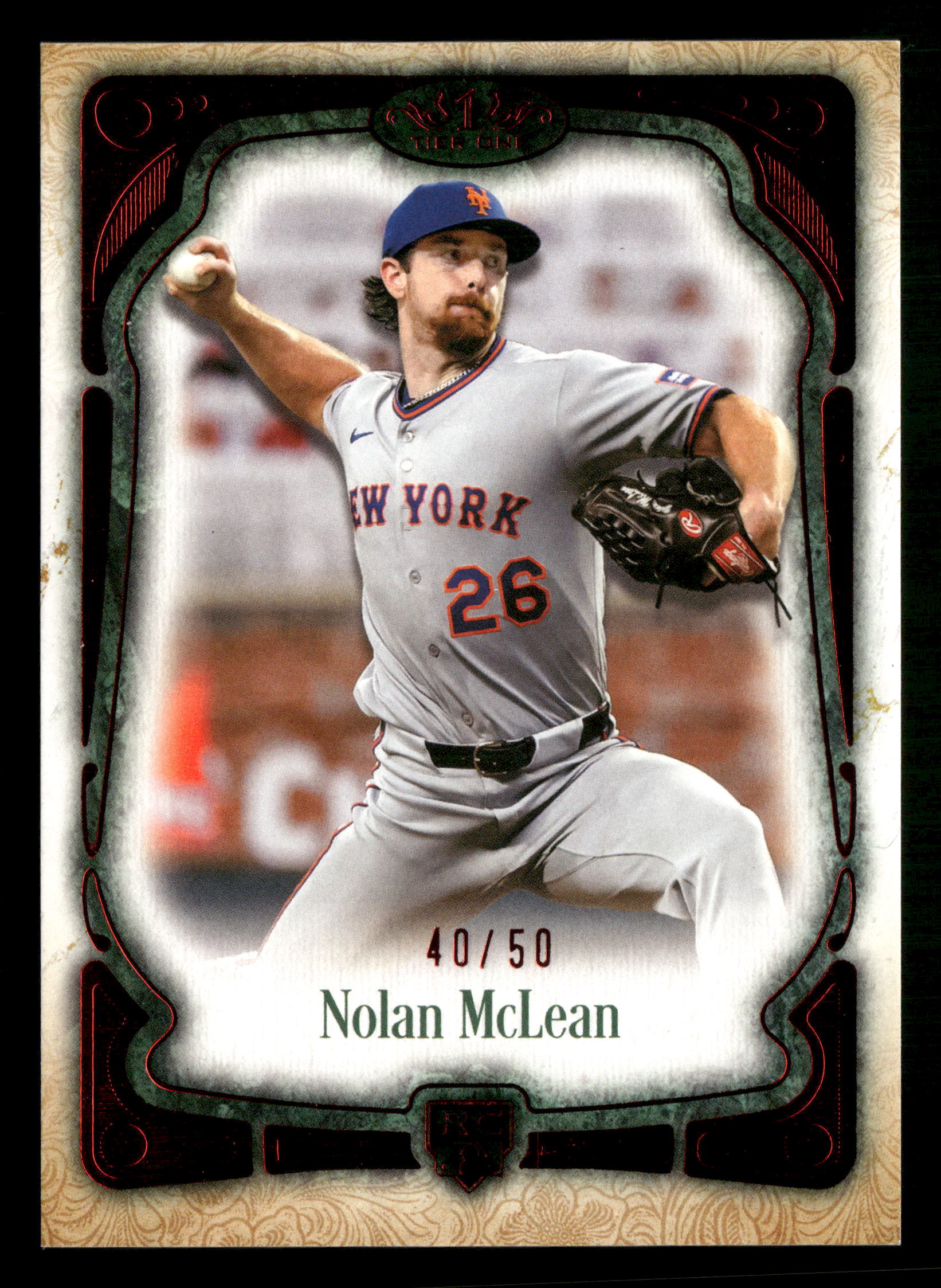 2026 Topps Tier One #79 Nolan McLean Red #/50
