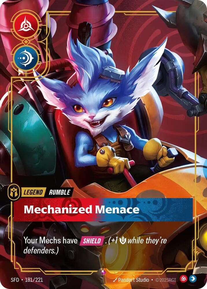 Riftbound TCG Spiritforged #181/221 Rumble - Mechanized Menace Rare Foil