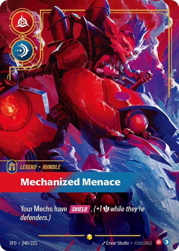 Riftbound TCG Spiritforged #240/221 Rumble - Mechanized Menace (Overnumbered)