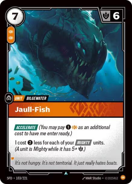 Riftbound TCG Spiritforged #103/221 Jaull-Fish Common Foil