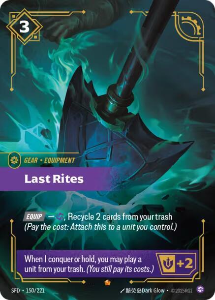 Riftbound TCG Spiritforged #150/221 Last Rites Epic Foil