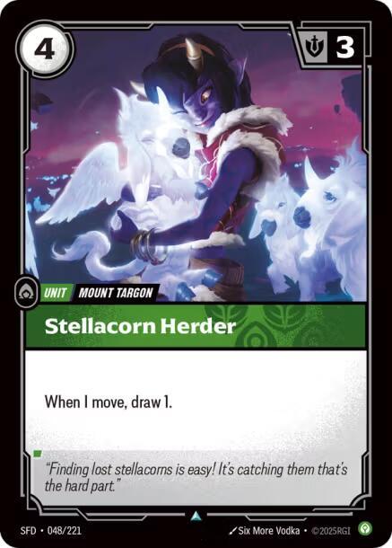 Riftbound TCG Spiritforged #048/221 Stellacorn Herder Uncommon Normal