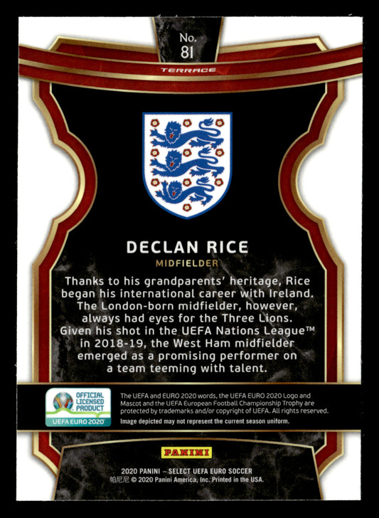 2020 Panini Select UEFA Euro #81 Declan Rice