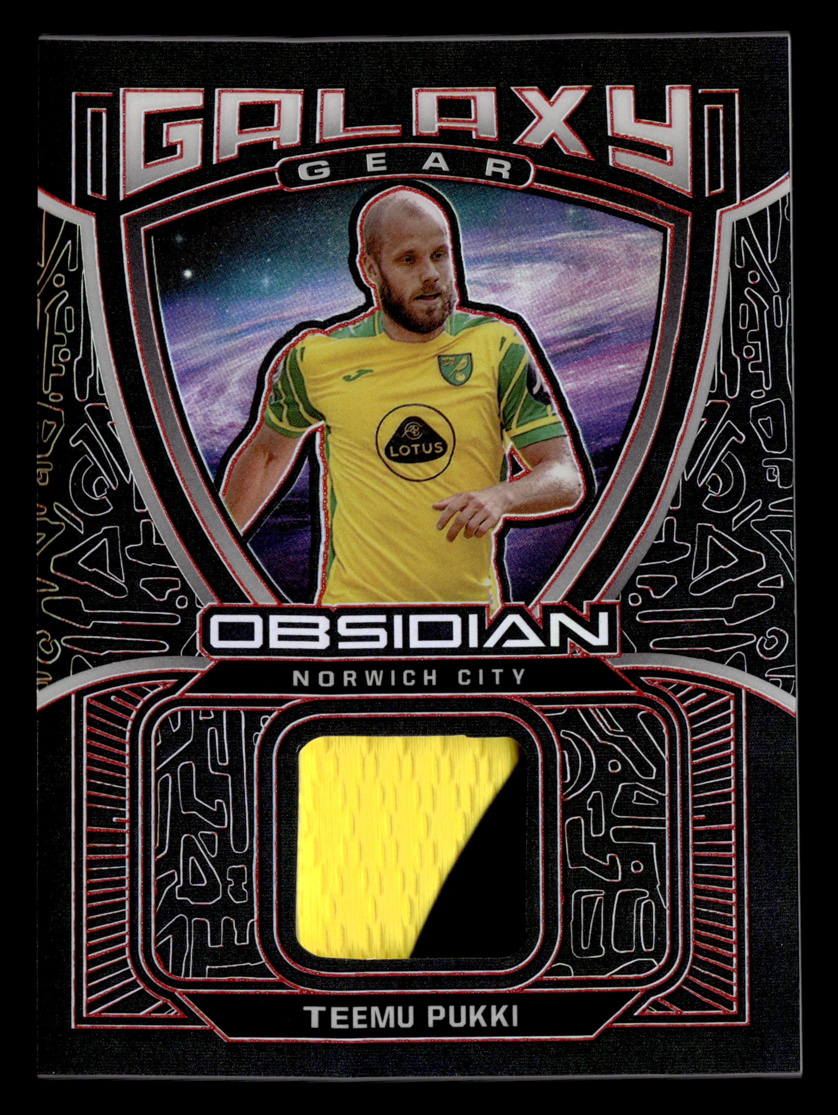 2021-22 Panini Obsidian #GG-TP Teemu Pukki Galaxy Gear Electric Etch Red #/25