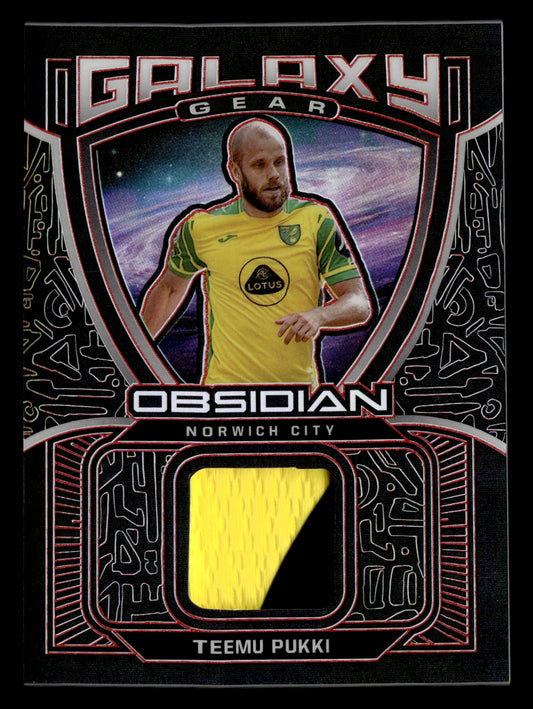 2021-22 Panini Obsidian #GG-TP Teemu Pukki Galaxy Gear Electric Etch Red #/25