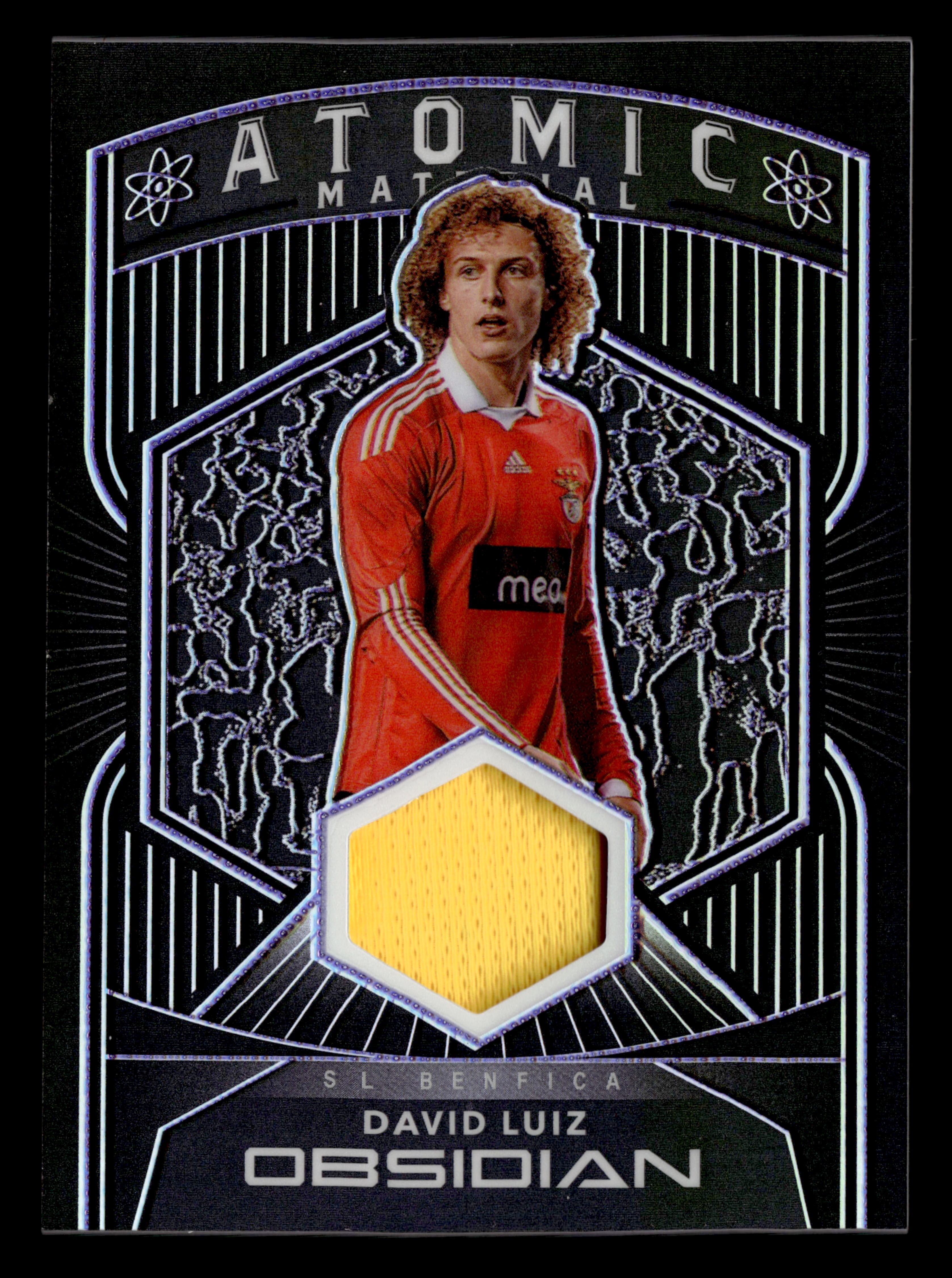 2020-21 Panini Obsidian #AT-DL David Luiz Atomic Material Relics Purple #/75