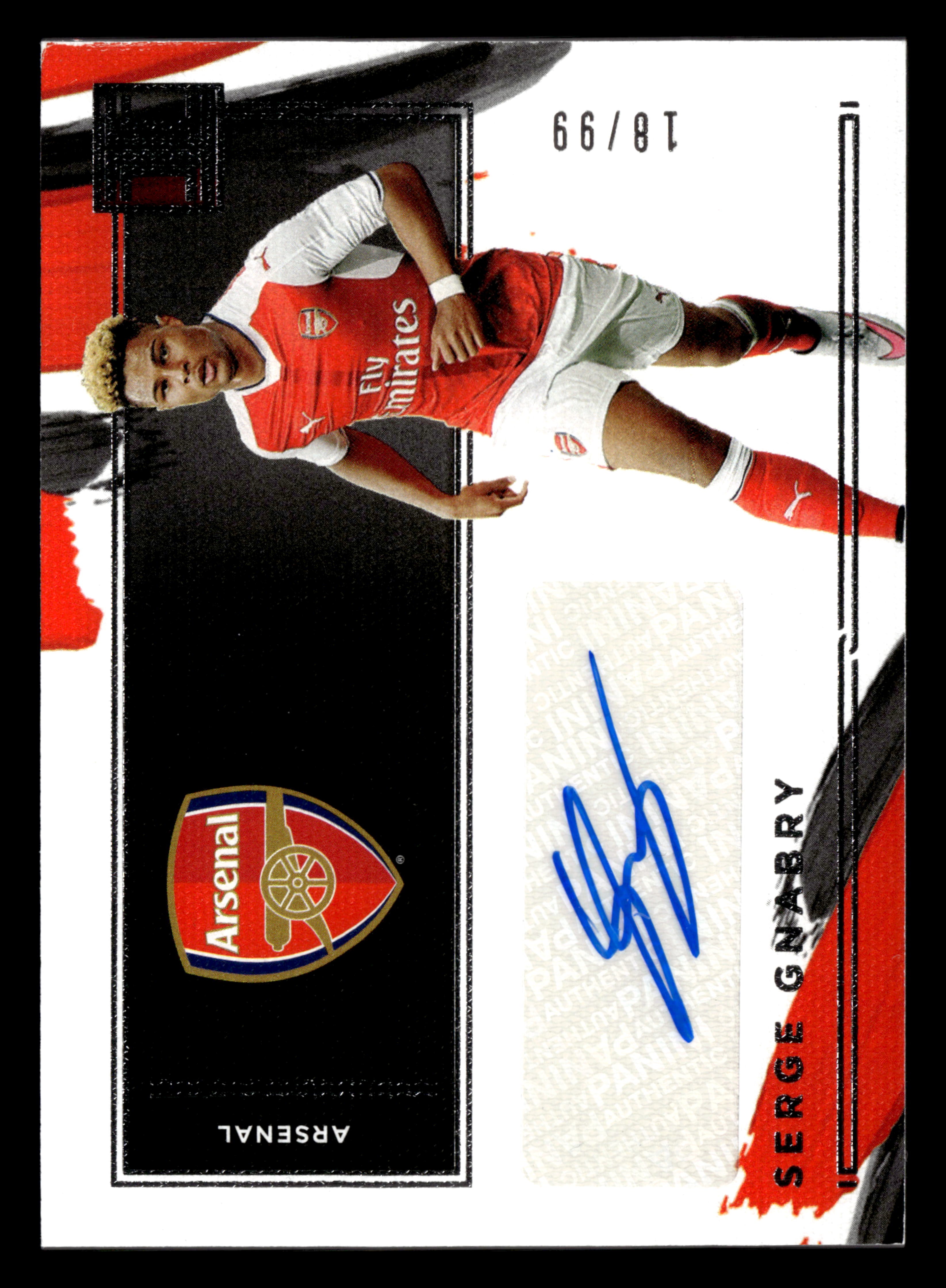2020-21 Panini Impeccable Premier League #IA-SG Serge Gnabry Auto #/99