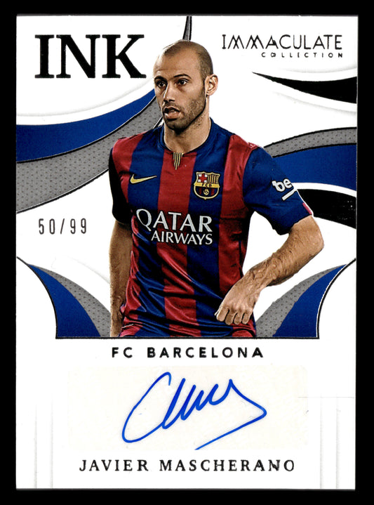 2021 Panini Immaculate Collection #IK-JM Javier Mascherano Ink #/99