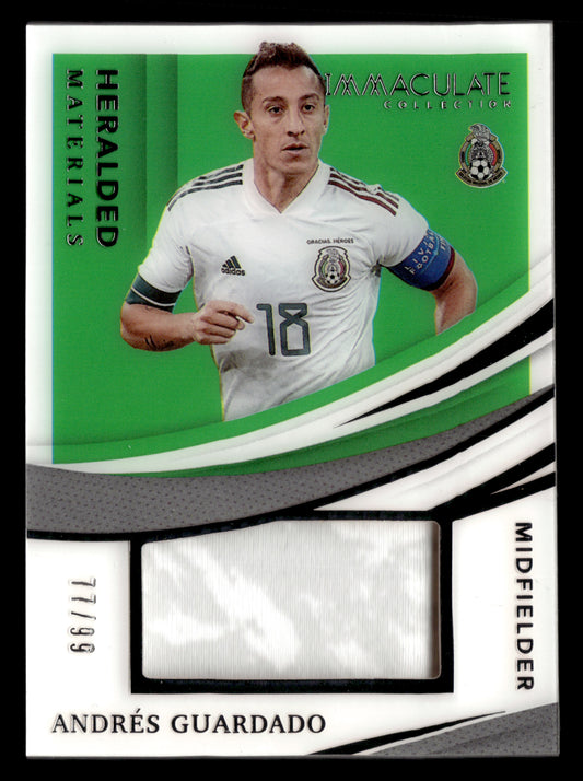 2021 Panini Immaculate Collection #HM-AGU Andres Guardado Herald Materials #/99