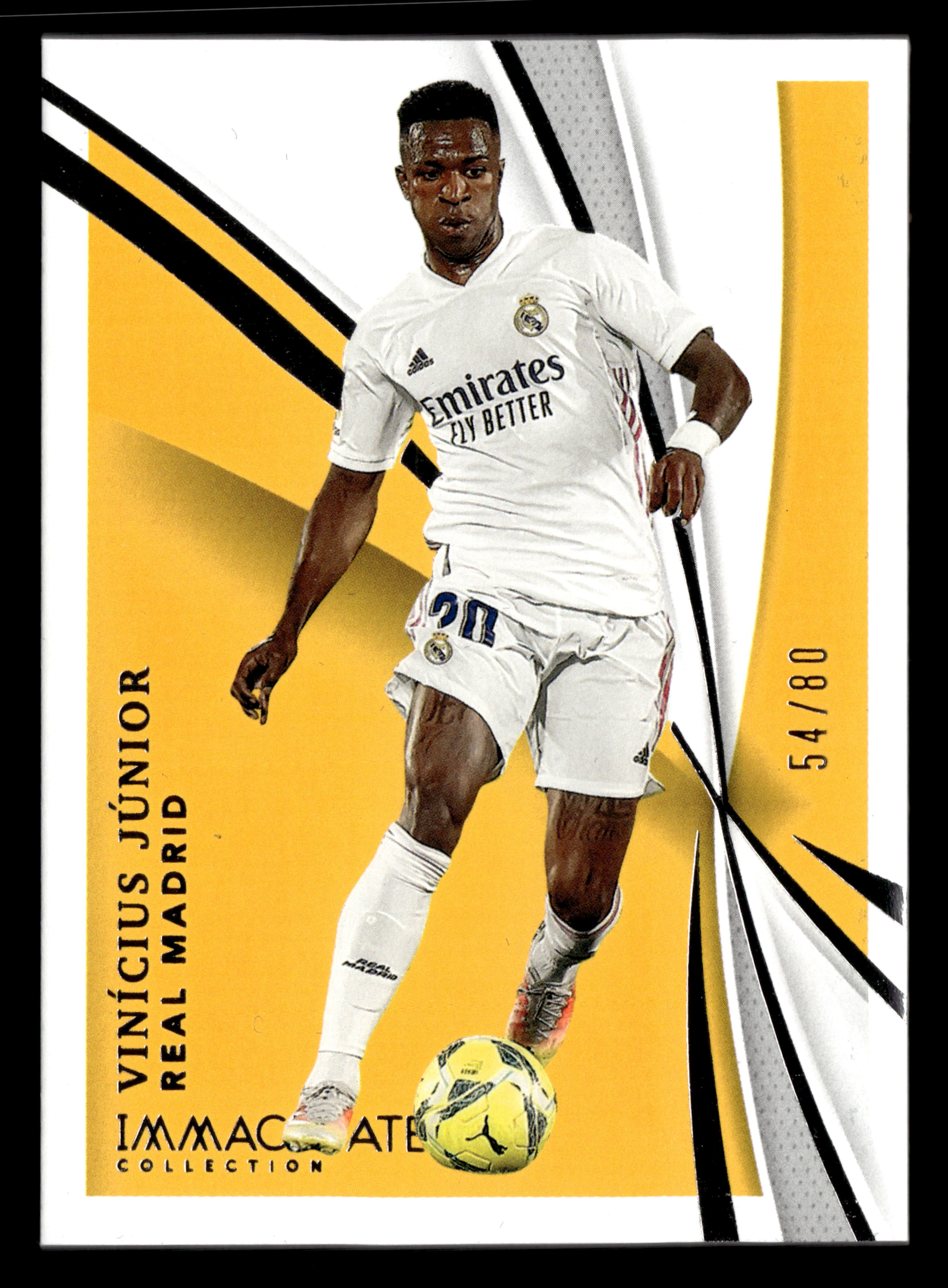 2021 Panini Immaculate Collection #88 Vinicius Jr. #/80