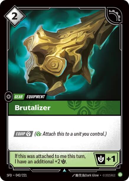 Riftbound TCG Spiritforged #042/221 Brutalizer Uncommon Foil
