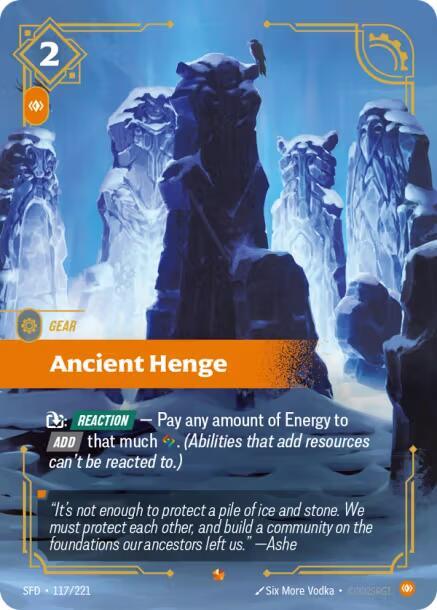 Riftbound TCG Spiritforged #117/221 Ancient Henge Epic Foil