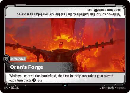 Riftbound TCG Spiritforged #213/221 Ornn's Forge Uncommon Normal