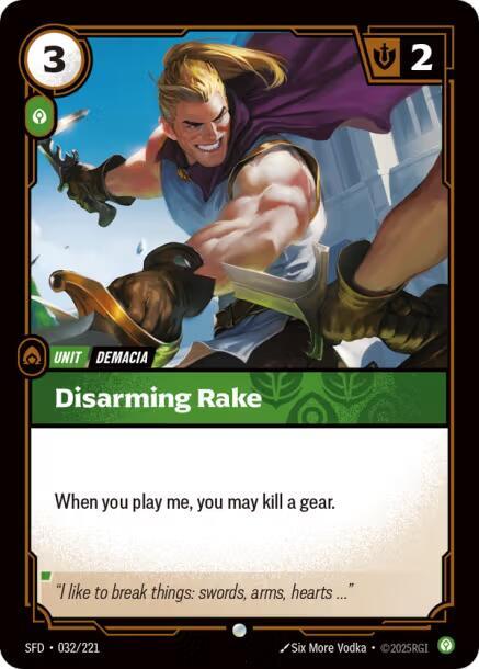 Riftbound TCG Spiritforged #032/221 Disarming Strike Common Foil