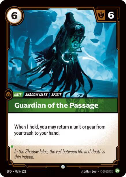 Riftbound TCG Spiritforged #035/221 Guardian of the Passage Common Normal