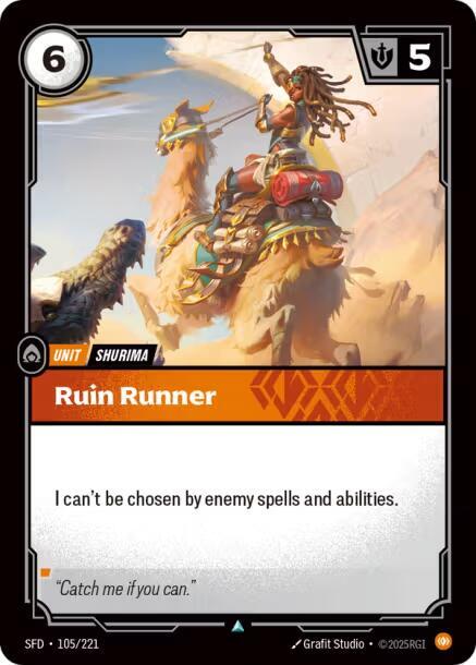 Riftbound TCG Spiritforged #105/221 Ruin Runner Uncommon Normal
