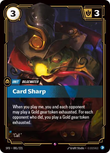 Riftbound TCG Spiritforged #081/221 Card Sharp Rare Foil