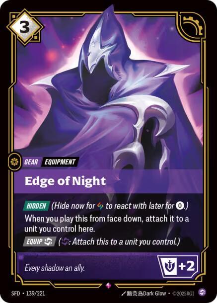 Riftbound TCG Spiritforged #139/221 Edge of Night Rare Foil