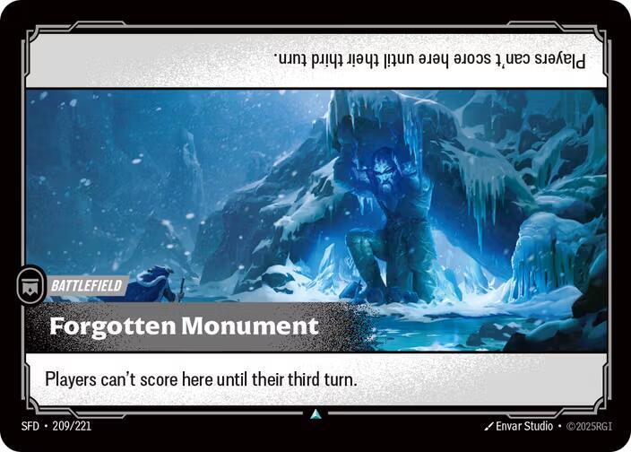Riftbound TCG Spiritforged #209/221 Forgotten Monument Uncommon Normal