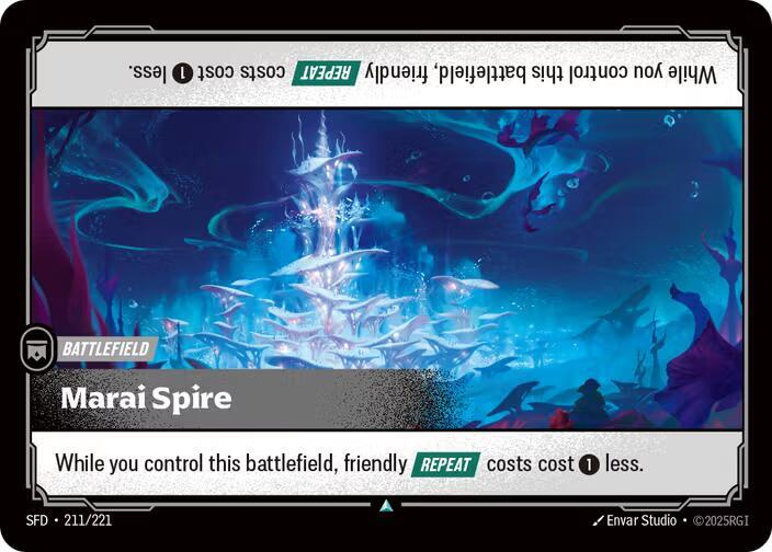 Riftbound TCG Spiritforged #211/221 Marai Spire Uncommon Normal