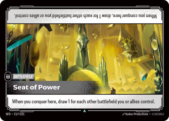 Riftbound TCG Spiritforged #217/221 Seat of Power Uncommon Normal