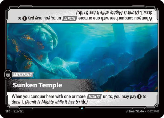 Riftbound TCG Spiritforged #218/221 Sunken Temple Uncommon Foil
