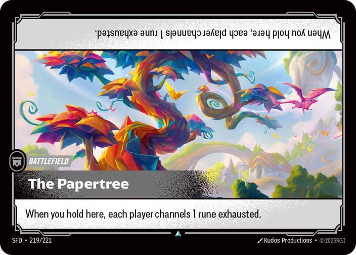 Riftbound TCG Spiritforged #219/221 The Papertree Uncommon Normal