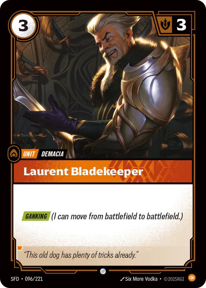 Riftbound TCG Spiritforged #096/221 Laurent Bladekeeper Common Foil