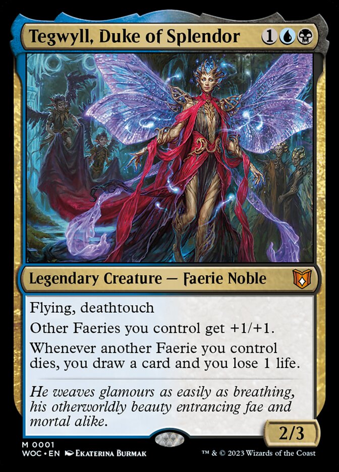 Tegwyll, Duke of Splendor 1 (Commander: Wilds of Eldraine)  - Foil