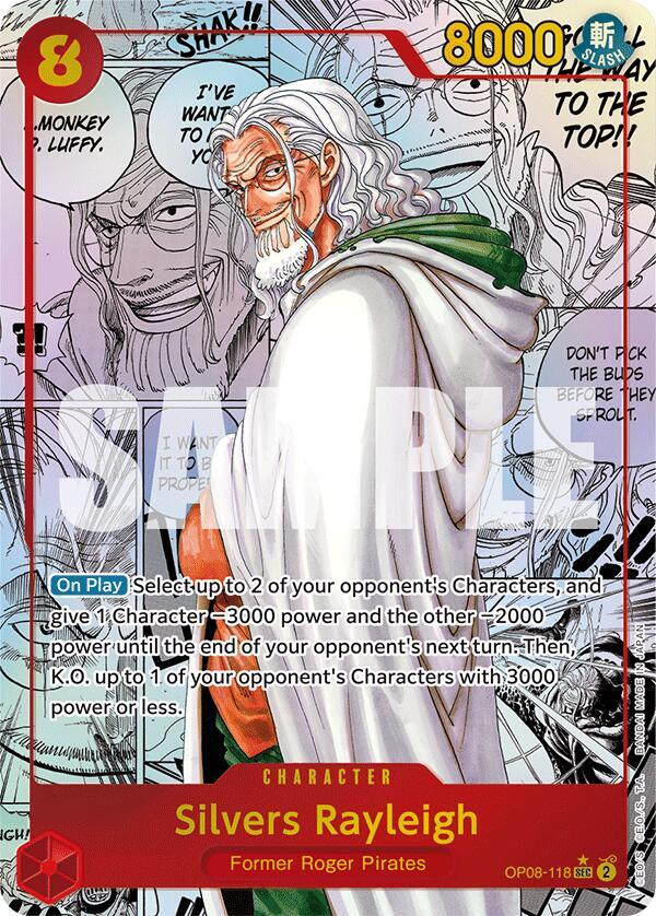 Silvers Rayleigh OP08-118 (Two Legends)  - Manga Foil