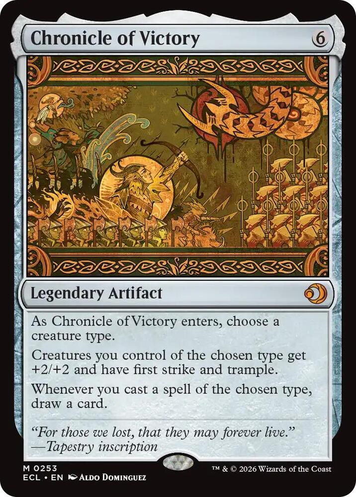 MTG Lorwyn Eclipsed 253 Chronicle of Victory M NM