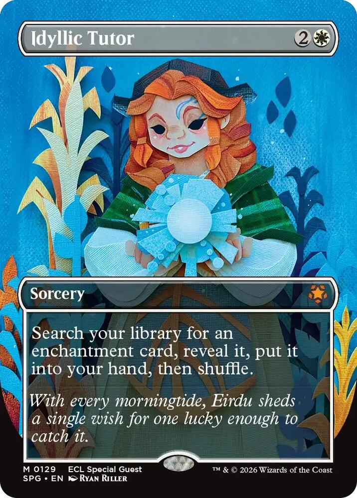 MTG Special Guests 129 Idyllic Tutor (Borderless) M NM