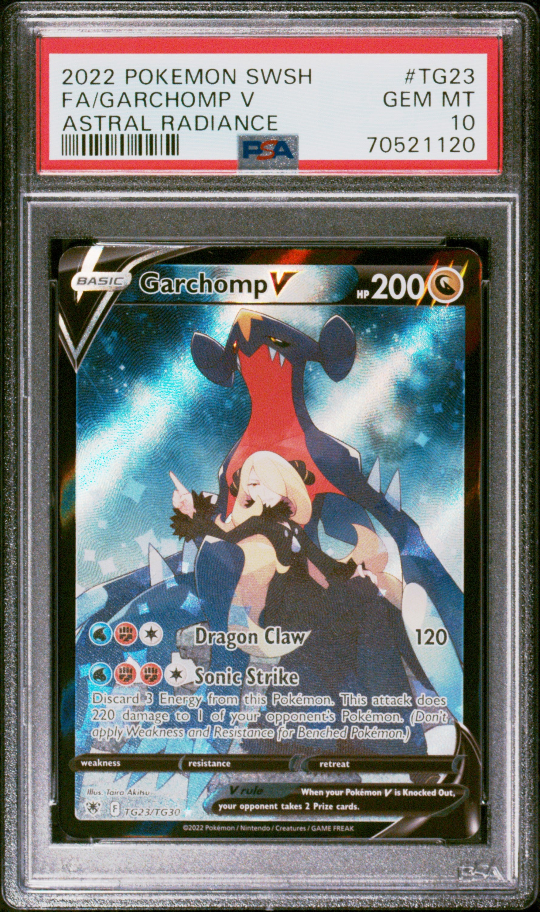 2022 Pokemon Sword & Shield Astral Radiance #TG23 Garchomp V PSA 10