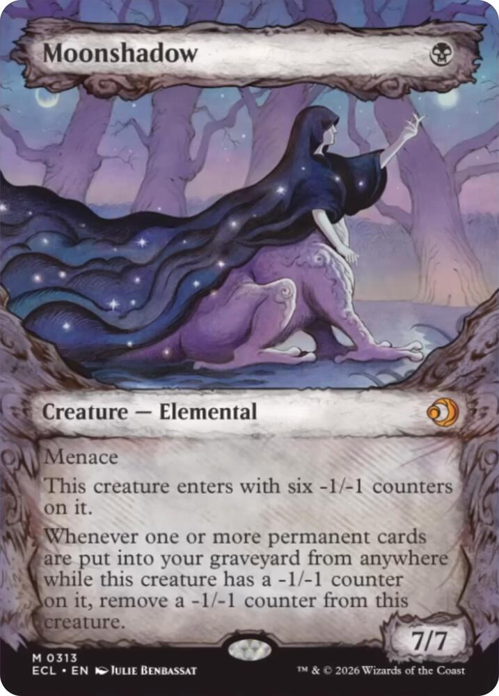 MTG Lorwyn Eclipsed 313 Moonshadow () (Showcase) M NM