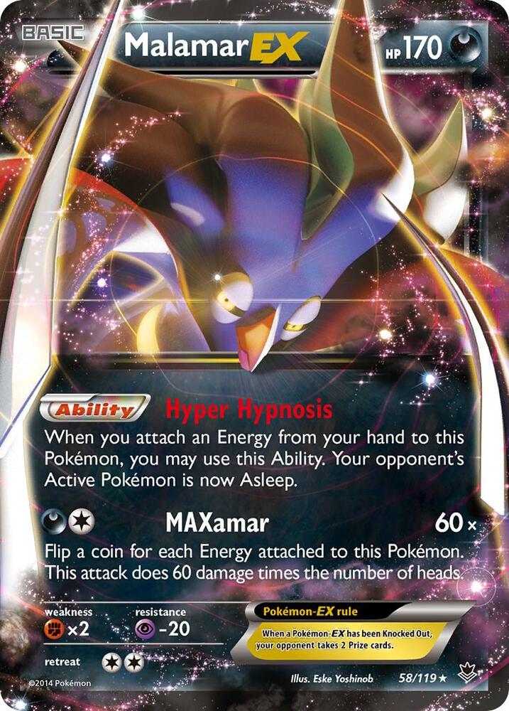Malamar EX 58/119 (XY - Phantom Forces)  - Holofoil