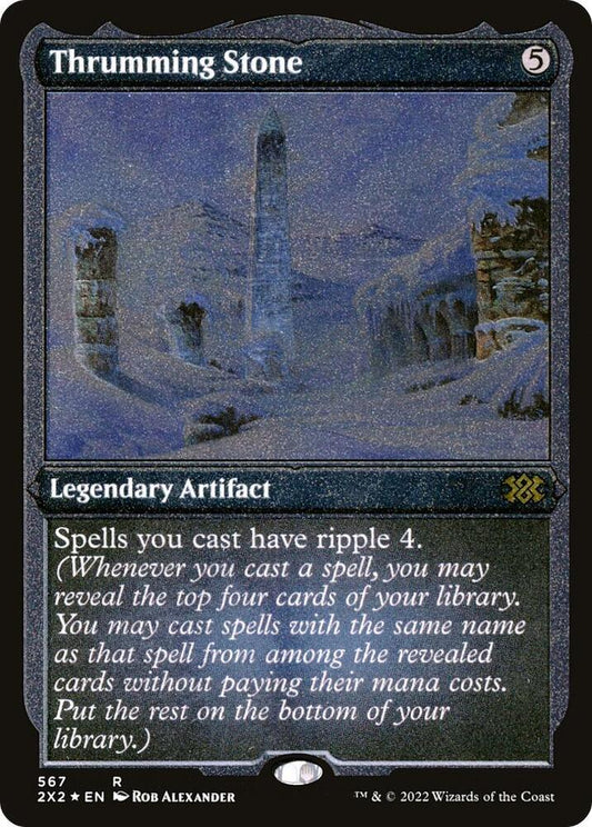 Thrumming Stone Foil Etched 567 (Double Masters 2022)  - Foil