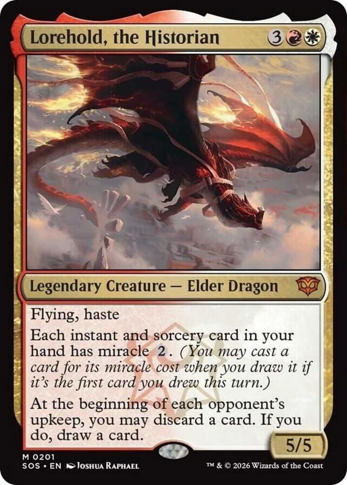 MTG Secrets of Strixhaven 201 Lorehold, the Historian M NM