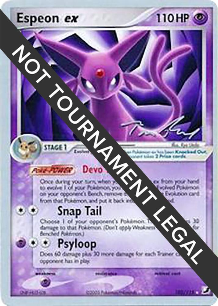 Espeon ex 2007 Tom Roos 102/115 (World Championship Decks) 