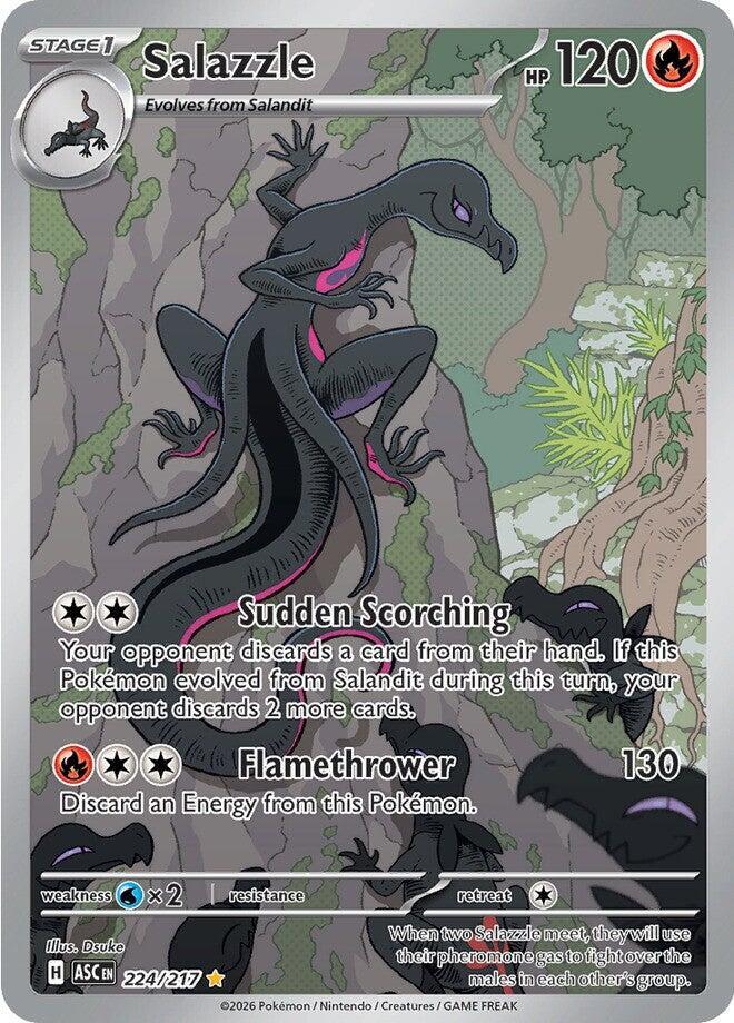 2026 Pokemon ME: Ascended Heroes 224/217 Salazzle -  Illustration Rare